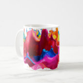 Abstrakter Farbdruck 11 oz Tasse (Vorderseite Links)