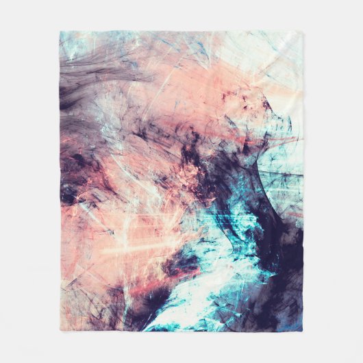 Abstrakter farbdynamischer Hintergrund mit Lichtri Fleecedecke (Vorderseite)