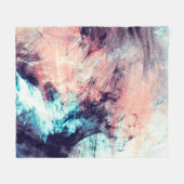 Abstrakter farbdynamischer Hintergrund mit Lichtri Fleecedecke (Vorderseite (Horizontal))