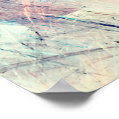 Abstrakter farbdynamischer Hintergrund mit Lichtri Poster (Ecke)