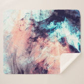 Abstrakter farbdynamischer Hintergrund mit Lichtri Sherpadecke (Vorderseite (Horizontal))