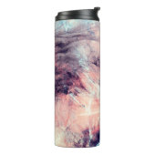 Abstrakter farbdynamischer Hintergrund mit Lichtri Thermosbecher (Nach links gedreht)