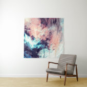 Abstrakter farbdynamischer Hintergrund mit Lichtri Wandteppich (Beispiel (Horizontal))