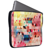 Abstrakter, farbenfroher Aquarellhintergrund Laptopschutzhülle (Vorne Rechts)