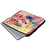 Abstrakter, farbenfroher Aquarellhintergrund Laptopschutzhülle (Vorne Knopf)