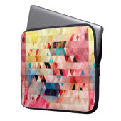 Abstrakter, farbenfroher Aquarellhintergrund Laptopschutzhülle (Vorderseite Links)