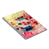 Abstrakter, farbenfroher Aquarellhintergrund Notizblock (Rechte Seite)