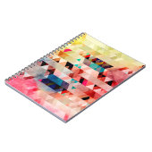 Abstrakter, farbenfroher Aquarellhintergrund Notizblock (Linke Seite)