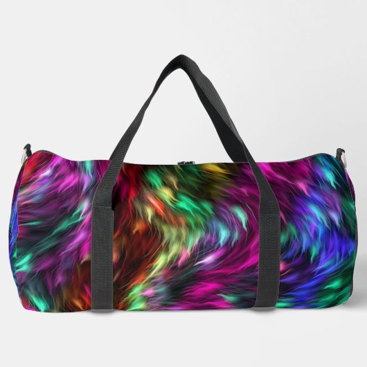 Abstrakter farbenfroher Fellhintergrund-24605 Duffle Bag (Vorderseite)