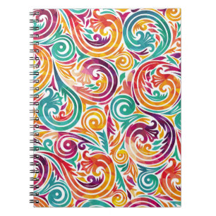 Abstrakter farbenfroher Hintergrund. Illustration Notizblock
