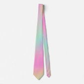 Abstrakter farbenfroher Pastell-Regenbogen-Ombre Krawatte (Vorderseite)