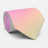 Abstrakter farbenfroher Pastell-Regenbogen-Ombre Krawatte (Gerollt)