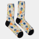 Abstrakter farbenfroher Tupfen Socken (Rechts)