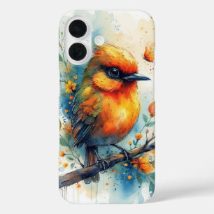 Abstrakter farbenfroher Vogel iPhone 16 Hülle