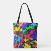 Abstrakter farbenfroher Wirbel / Tasche (Rückseite)