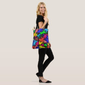 Abstrakter farbenfroher Wirbel / Tasche (Am Model)