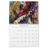 Abstrakter Farbexplosion-Kalender 2027 Kalender (Feb 2027)