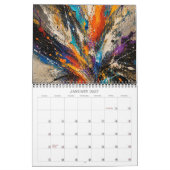 Abstrakter Farbexplosion-Kalender 2027 Kalender (Jan 2027)
