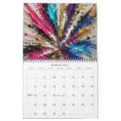 Abstrakter Farbexplosion-Kalender 2027 Kalender (Mär 2027)