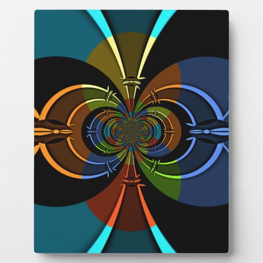 Abstrakter Farbexplosions-Kunstprint Fotoplatte (Vorderseite)