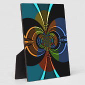 Abstrakter Farbexplosions-Kunstprint Fotoplatte (Seite)