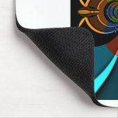 Abstrakter Farbexplosions-Kunstprint Mousepad (Ecke)