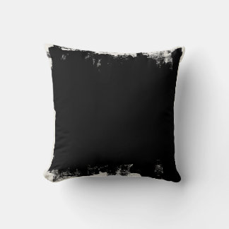 Abstrakter Farbfleck Schwarz und Weiß Kissen