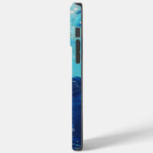 Abstrakter Farbfluss Alkohol Tinte Ozeanwellen kun Case-Mate iPhone Hülle (Rückseite / Links)