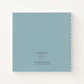 Abstrakter Farbfluss Aquamarin/gelb ID796 Notizblock (Rückseite)