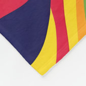 Abstrakter Farbfluss Fleecedecke (Ecke)