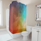 Abstrakter Farbfluss in Formen Duschvorhang (Beispiel)