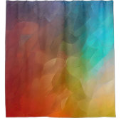 Abstrakter Farbfluss in Formen Duschvorhang (Vorderseite)