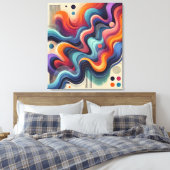 Abstrakter Farbfluss Kunstüberzüge Leinwanddruck (Insitu (Schlafzimmer))