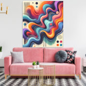 Abstrakter Farbfluss Kunstüberzüge Leinwanddruck (Insitu (Wohnzimmer))