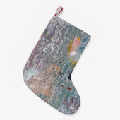 Abstrakter Farbhintergrund. Artwork aus gemischten Kleiner Weihnachtsstrumpf (Vorderansicht (hängend))