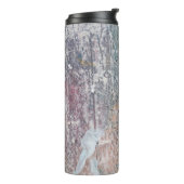 Abstrakter Farbhintergrund. Artwork aus gemischten Thermosbecher (Nach links gedreht)