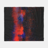 Abstrakter farbiger Aquarellhintergrund, Fleecedecke (Vorderseite (Horizontal))