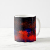 Abstrakter farbiger Aquarellhintergrund,  Kaffeetasse (VorderseiteRechts)