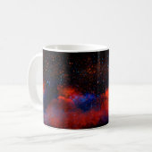 Abstrakter farbiger Aquarellhintergrund,  Kaffeetasse (Vorderseite Links)
