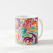 Abstrakter farbiger Hintergrund. Illustrationskarn Kaffeetasse (VorderseiteRechts)