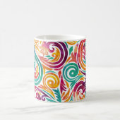Abstrakter farbiger Hintergrund. Illustrationskarn Kaffeetasse (Mittel)