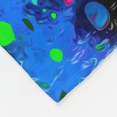 abstrakter farbiger Hintergrund mit farbenfroher S Fleecedecke (Ecke)