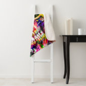 abstrakter farbiger Hintergrund mit farbenfroher S Sherpadecke (Beispiel)