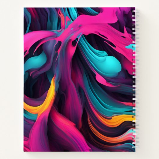 abstrakter farbiger Hintergrund Notizblock (Rückseite)