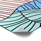 Abstrakter, farbiger Hintergrund Poster (Ecke)