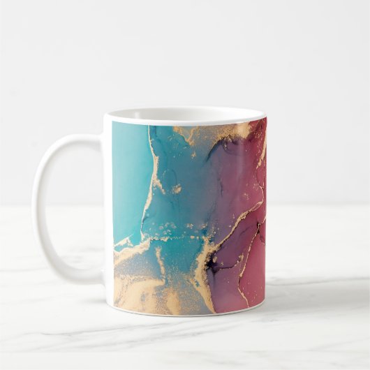Abstrakter farbiger Hintergrund, Tapete. Mischen Kaffeetasse (Links)