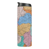 Abstrakter, farbiger Hintergrund Thermosbecher (Nach rechts gedreht)