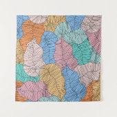 Abstrakter, farbiger Hintergrund Wandteppich (Vorderseite (Horizontal))