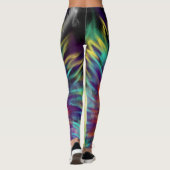 Abstrakter farbiger Schweiß Leggings (Rückseite)