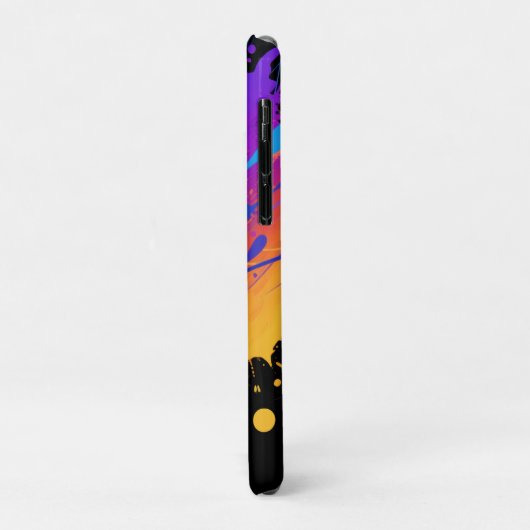Abstrakter farbiger Spritzer Hintergrund Case-Mate iPhone Hülle (Hinten/Links)